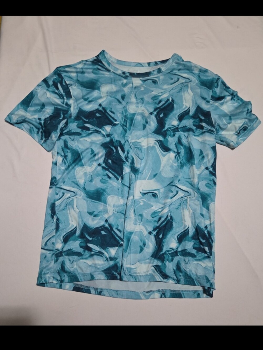 Old navy boys 14-16 blue marble athletic top #23